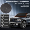 thumbnail image 3 of Car Cover Waterproof,600D Heavy Duty Car Window Shade for UV Protection, Sun Blocker for Windshield, Ideal for Cars, SUVs, Trucks & Vans, 3 of 7