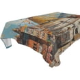 thumbnail image 4 of BZSMCE Square Tablecloth Swayambhunath Tower Pattern Tableclothes, 4 of 9