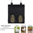 thumbnail image 2 of Rose Red - Rabbit Hay Bag - Hay Feeder - Black Hanging Hay Bag - Toy and Pet Storage Accessory, 2 of 5
