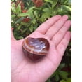 thumbnail image 4 of Carnelian Gemstone Hearts, Polished Carnelian Puffy Hearts, Carnelian Palm Stone, Carnelian Heart (2 Hearts）, 4 of 9