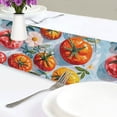 thumbnail image 4 of Yayeee Table Runner 90 inches Long Home Kitchen Dinning Party Decoration, Watercolor Tomatoes, 4 of 7