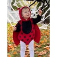 thumbnail image 5 of Cjfdfy Newborn Baby Boy Girl Halloween Insect Costume LadyBug Bee Long Sleeve Hooded Stripes Dots Romper With Wings Infant Cute Halloween Animal Costume Fall Winter Outfit, 5 of 9