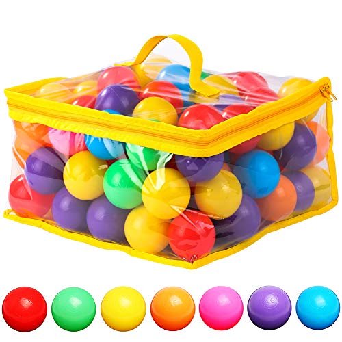 120 bolas de plastico a prueba de aplastamiento, 7 colores, Bigib Bigib