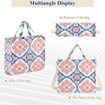 thumbnail image 6 of FORMRS Womens Corduroy Tote Bag Crossbody Shoulder Handbag with Pocket, Mosaic Flowers Pattern, 6 of 7