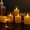 Gold, variant on YEAHOME Flickering Flameless Candles with Remote and Timer, Set of 6 LED Pillar Candles, Realistic Climbing Flame Battery Operated Candles for Home Wedding Christmas Decor