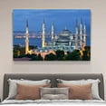 thumbnail image 4 of The Blue Mosque Wall Art Canvas Poster Bedroom Decor Sports Landscape Office Room Decor Gift,Frame-style,12x18inch(30x45cm), 4 of 8