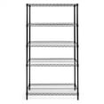 thumbnail image 3 of Shelving Inc. 18"d x 36"w x 64"h Black 5-Tier Shoe Rack, Weight Capacity 300lbs Per Shelf, 3 of 5