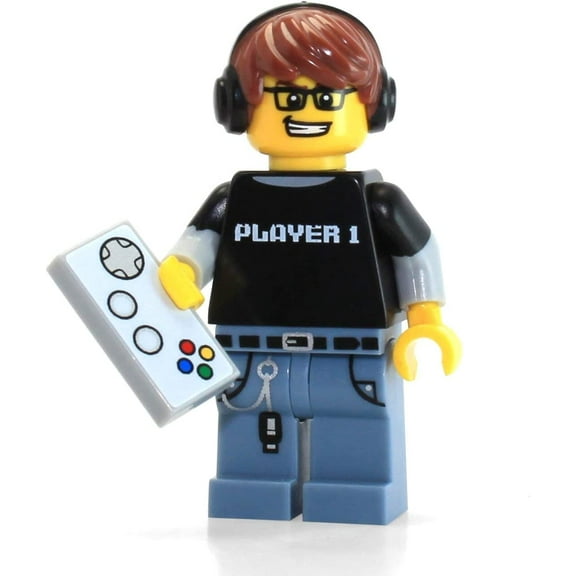 lego series 12 collectible minifigure 71007 - video game guy gamer
