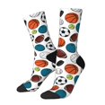 thumbnail image 1 of Balery Color Balls Calcetas Largas con Estampado para Hombre y Mujer – Suaves y Transpirables, Talla Única (US 5-11), 1 of 6