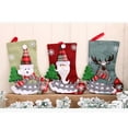 thumbnail image 4 of CuiLiyq Christmas Gift Bag for Hanging Tree, Christmas Stocking with Santa Claus Doll Decor, Candy Bag for Indoor Home Holiday Wedding Party Fireplace Decoration and Christmas Gift, 9" x 5.9", 4 of 6