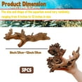 thumbnail image 3 of kathson Natural Aquarium Driftwood Decoration Branches Reptiles Terrarium Ornament Wood Fish Tank Habitat Decor Assorted Sizes Wood 3 PCS, 3 of 6