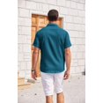 thumbnail image 3 of COOFANDY Mens Casual Shirts Short Sleeve Button Down Shirts Fashion Casual Linen Shirts for Men, 3 of 4