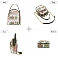 thumbnail image 3 of FORMRS Crossbody Bag for Women Quilted Travel Shoulder Cell Phone Purse with Chain Strap Handbag, Red Christmas House, 3 of 7