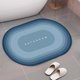 thumbnail image 4 of Alfombrilla de baño de 15,7x23,6 ", alfombrilla para puerta, alfombrilla suave antideslizante, absorbente, para suelo Azul oscuro Zulema Alfombra de baño, 4 of 7