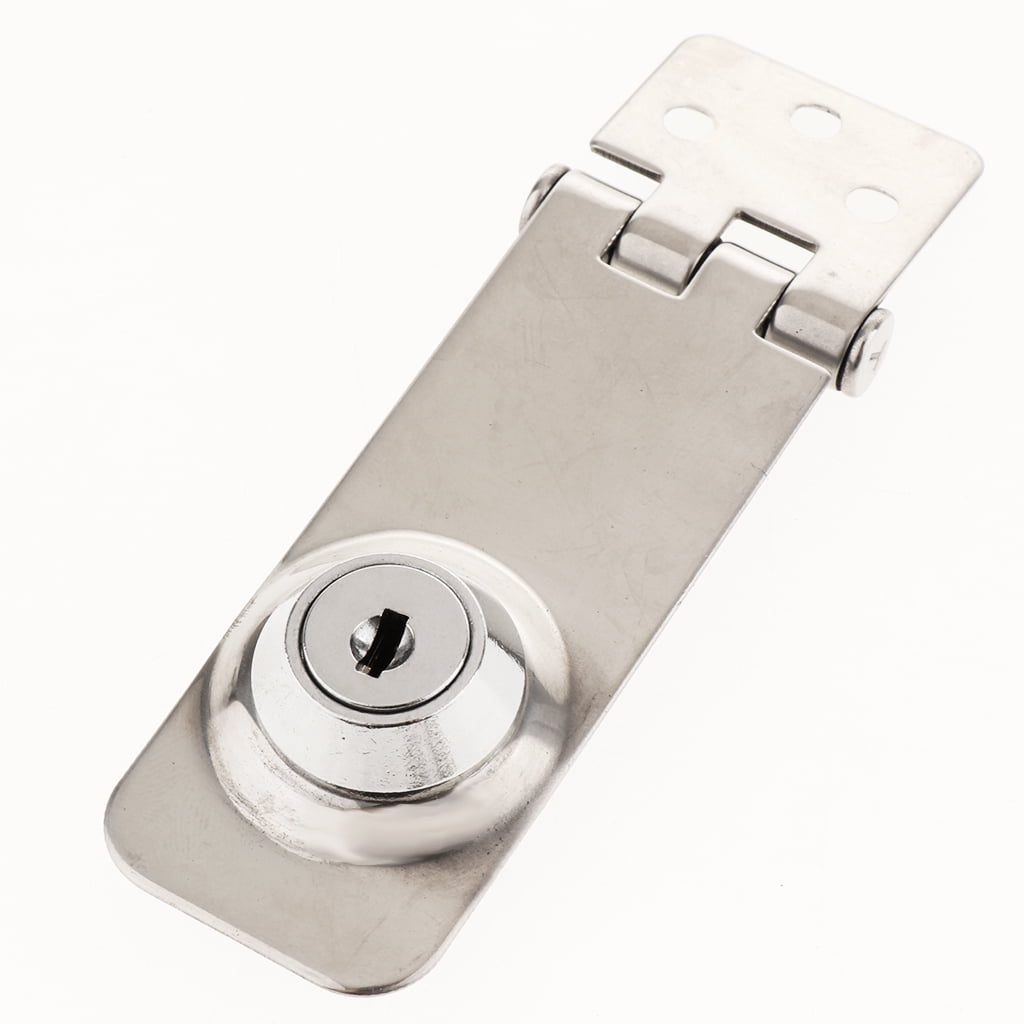 Key Locking Hasp Twist Knob Hasp Lock Latch Doors Cabinets
