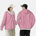 thumbnail image 6 of Gaeub Glitter Pink Men's and Women's UPF 50+ Long-Sleeved Sun Protection Clothing, Fishing Shirt Long Sleeve Zip - Medium, 6 of 9