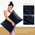 thumbnail image 3 of PiccoCasa Pure Silk Pillowcase with Zipper, Standard(20"x26"), Royal Blue, 1 Piece, 3 of 4