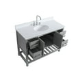 thumbnail image 5 of Design Element Monaco 48" Grey Bathroom Vanity Base Cabinet without Top, 5 of 13