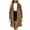 Brown, variant on yievot Women's Faux Furry Cardigan Jackets Fall Winter Leopard Coats Loose Open Front Overcoat with Pockets
