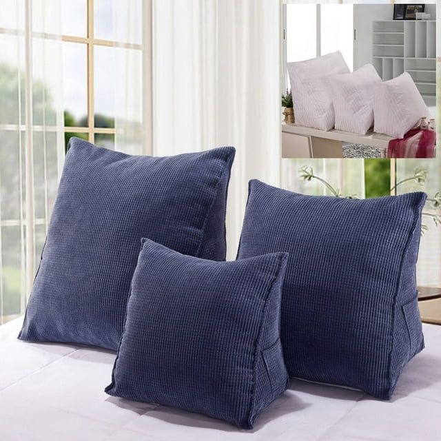Almohada De Cuña Triangular, Almohada De Respaldo De Lectura Respaldo De Cama Posicionamiento Almohada De Respaldo para Cama Sofá Respaldo Lectura Silla De Oficina Descanso