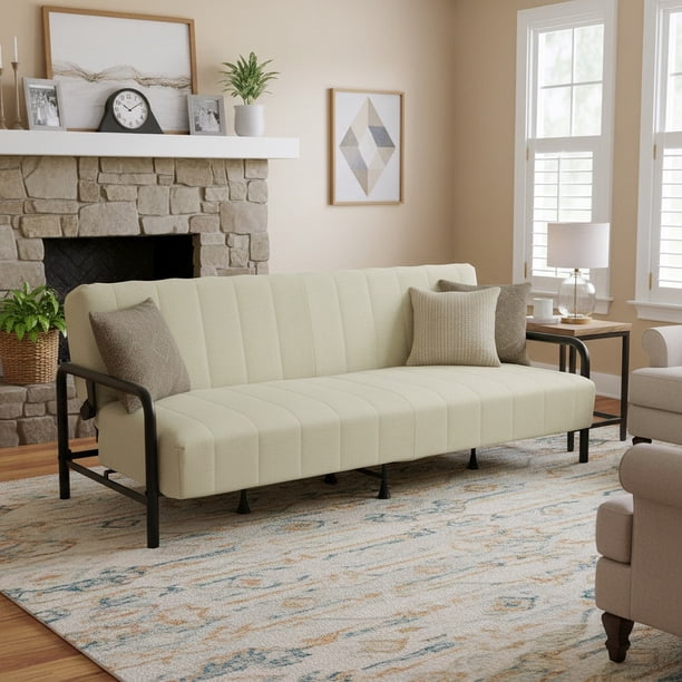 Sofá Cama Color Beige Multifunción Homemake Furniture