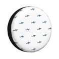 thumbnail image 1 of Balery Cute Shark Cubiertas para Neumáticos - Protector Resistente para Neumáticos de Camioneta, SUV, Remolque, Camper y RV-15 inch, 1 of 6
