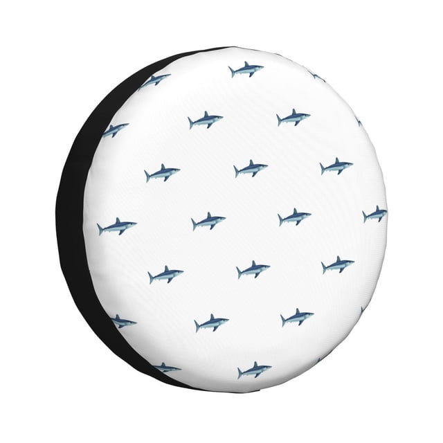 Balery Cute Shark Cubiertas para Neumáticos - Protector Resistente para Neumáticos de Camioneta, SUV, Remolque, Camper y RV-15 inch