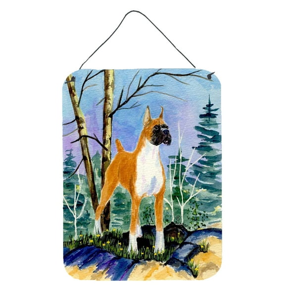 Carolines Treasures SS8650DS1216 Boxer Aluminium Metal Wall or Door Hanging Prints, 16" x 12", Multicolor