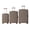 Brown, variant on Unisex Luggage Set of 3 with 20" 24" 28", Honeycomb-Patterned Suitcase with 3-Step Push Botton Handle & TSA-Lock