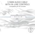 thumbnail image 4 of Razer Kraken Gaming Headset: Lightweight Aluminum Frame - Retractable Noise Isolating Microphone - For PC, PS4, PS5, Switch, Xbox One, Xbox Series X & S, Mobile - 3.5 mm Headphone Jack - Mercury White, 4 of 6