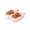 Orange, variant on Women's Fuzzy Slippers Plush House Slippers Open Toe Thick Sole Slippers Cozy Bedroom Shoes Indoor Outdoor Fluffy Slides, Orange, Size 5-6