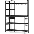 thumbnail image 7 of Tribesigns Kitchen Bakers Rack with Storage, 43 inch Microwave Stand 5-Tier Kitchen Utility Storage Shelf Rack with 10 Hooks, Metal Kitchen Rack Organizer for Kitchen, Living Room, 7 of 7