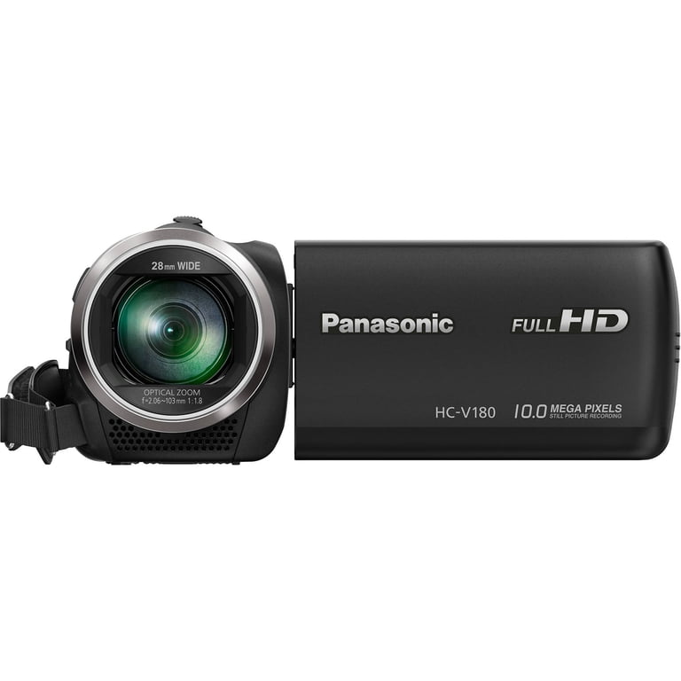 Panasonic HC-V180K Digital Video Camera - Full HD, 50x Optical