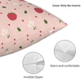 thumbnail image 3 of Wukai Strawberry Premium Polyester Fleece Pillow Covers with Hidden Zipper Closure,Luxuriously Soft and Durable-12"x12", 3 of 7