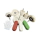 thumbnail image 4 of 6 discos de pulido, accesorios para herramientas rotativas, herramientas de limpieza, 1 par de guantes para limpiar cubos de ruedas de madera, resina, 4 of 8