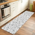 thumbnail image 2 of Runner Rugs 2x6 Ft, Grey Snowman Christmas Non Slip Area Rugs for Kitchen Bedroom Entryway, Xmas Snowflake Abstract Art Washable Carpet Runner Rug Floor Mats for Bedroom Home Decor, 2 of 9