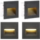 thumbnail image 1 of 4 luces LED empotrables de pared de 3 W, luces de escalera blancas frías impermeables IP65, luces de paso, aluminio, decoración de iluminación interior y exterior (blanco cálido, carcasa negra) ER, 1 of 5