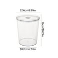thumbnail image 2 of 12L Stackable Sealed Food Storage Bucket with Lid | Transparent Moisture-Proof Container for Flour, Pasta, Rice, Nuts & Snacks | 1-Piece Set, 2 of 2