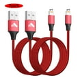 thumbnail image 3 of Aioneus 2X 3FT Charger Cable Phone Charging Cord Nylon Braided Data Sync Cable for i Phone 13/12/11 Pro Max/XS MAX/XR/XS/X/8/7/Plus/6S/6/SE/5S/i Pad (red), 3 of 7