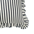 thumbnail image 3 of TOV Furniture Alessia Navy Striped Ruffle 20 inch Square Accent Pillow, 3 of 5