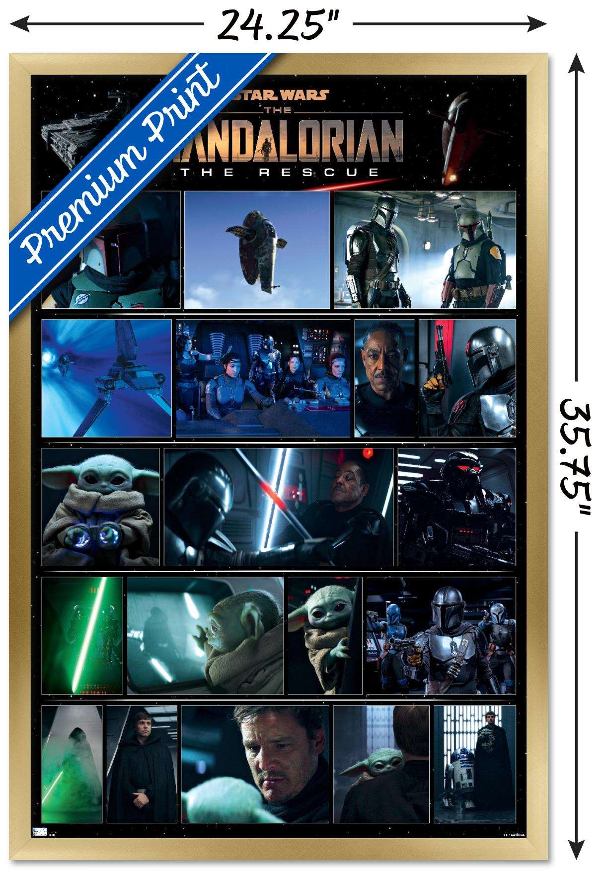 Star Wars: The Mandalorian Season 2 - Chapter 16 Grid Wall Poster, 22.375" x 34", Framed