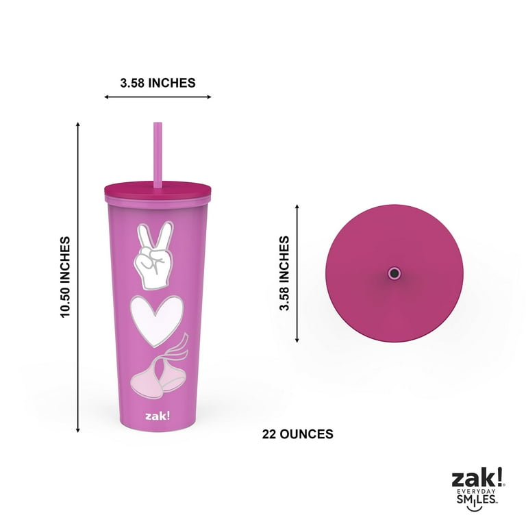 Valentine's Day 22 oz Plastic Hershey's Kiss Insulated Tumbler