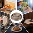 thumbnail image 2 of Onader 8-Piece Dinnerware Set, Speckled Plates and Bowls for Restaurant, Handcrafted Ceramic Dishware, Microwave & Dishwasher Safe - Coffee Brown, 2 of 7