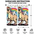 thumbnail image 2 of Blackout Kids Curtains,Unicorn Dinosaur with Rainbow Childrens Insulated Curtains Set Of 2,Bedroom Essentials,Toddler Room Decor 42x84in(106x213cm), 2 of 4