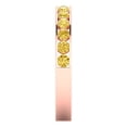 thumbnail image 4 of 0.39 ct Brilliant Round Cut Natural Citrine 18K Rose Gold Stackable Band SZ 9.75, 4 of 6