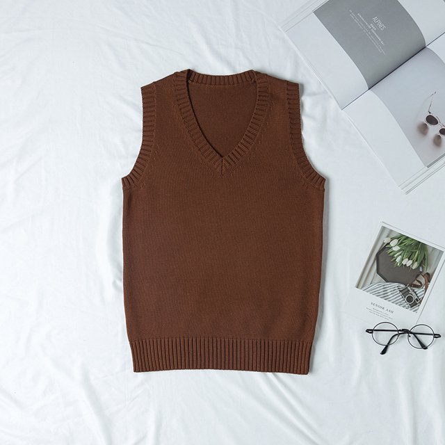 Knitting in stock JK uniform vest to undertake Tmall Taobao orders