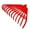 12 Red, variant on Naierhg 12/21 Tines Leaf Rake Tempered Plastic Rake Head Collecting Leaves Debris Garden Tool Lightweight Yard Grass Clean Tool for Gardening Camping