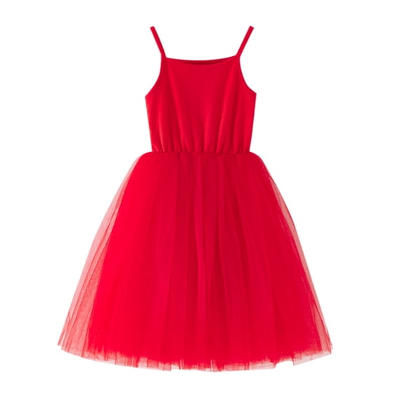 Zhuashum Baby Girls Tutu Dress Toddler Cotton Tutu Dress Tulle Dresses Girl Strap Sleeveless Princess Dress,Size:12-24 Months