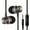 Black, variant on Joernso Powerful Bass Sound Wired In-ear Headphones Earbuds with Mic for Phone Computer