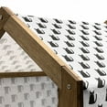 thumbnail image 4 of Cat Pet House, Abstract Cat with Pinkish Cheeks Modern Design Animals Monochrome, Outdoor & Indoor Portable Dog Kennel with Pillow and Cover, 5 Sizes, Charcoal Grey Pale Pink, by Ambesonne, 4 of 4